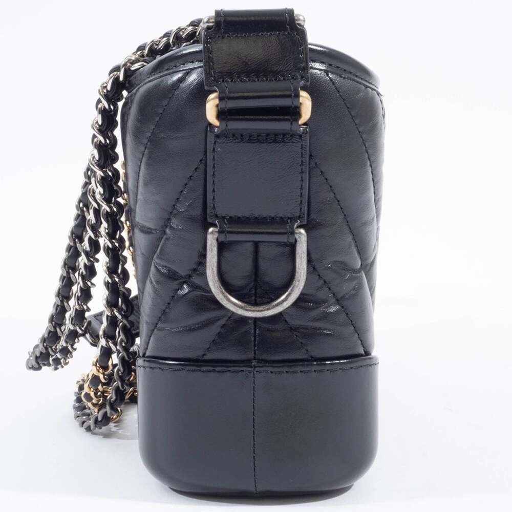 Chanel So Black Gabrielle Hobo Chevron #246487C32B - Picture 4 of 9